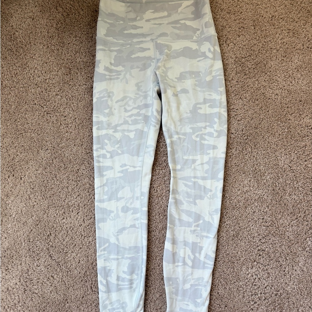 Lululemon Athletica Light Gray Camouflage Leggings